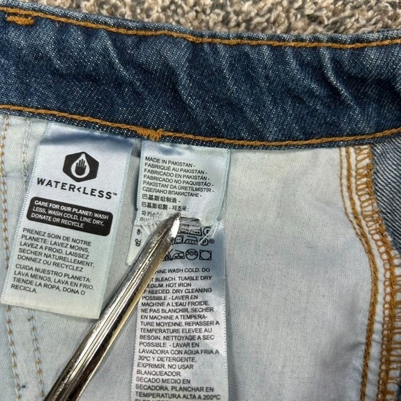 Levis 94 Baggy Cargo Jeans Mens 32x30 Thick Blue Wash Denim Skater Grunge 90s - Picture 5 of 12